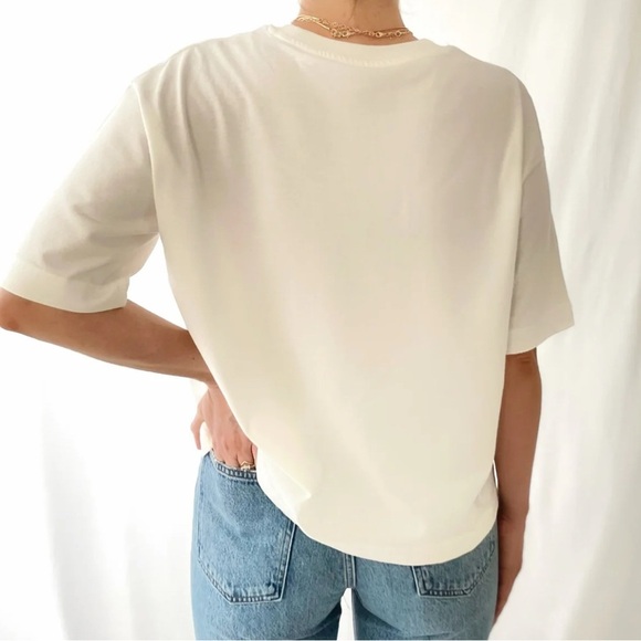 Favorite people shop women’s 100% cotton beige boxy MAMA t-shirt top size small - Picture 2 of 6